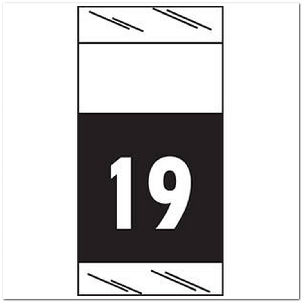 Col'R'Tab Compatible "19" Yearband Labels, 1-1/2" X 3/4" - Roll of 1000
