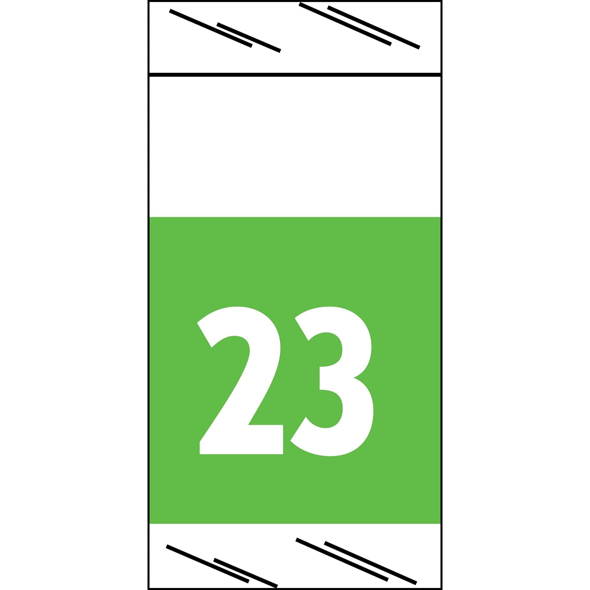 Col'R'Tab Compatible "23" Yearband Labels, 1-1/2" X 3/4" - Roll of 1000