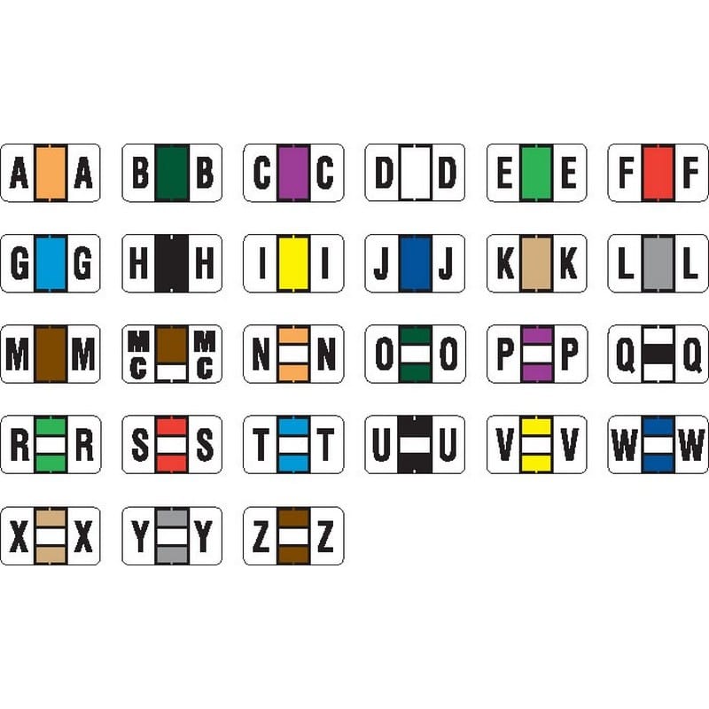 Jeter 7200 Compatible Alpha Labels, Laminated Stock, 15/16" X 1-5/8", Individual Letters - Pack of 240 - Image 2