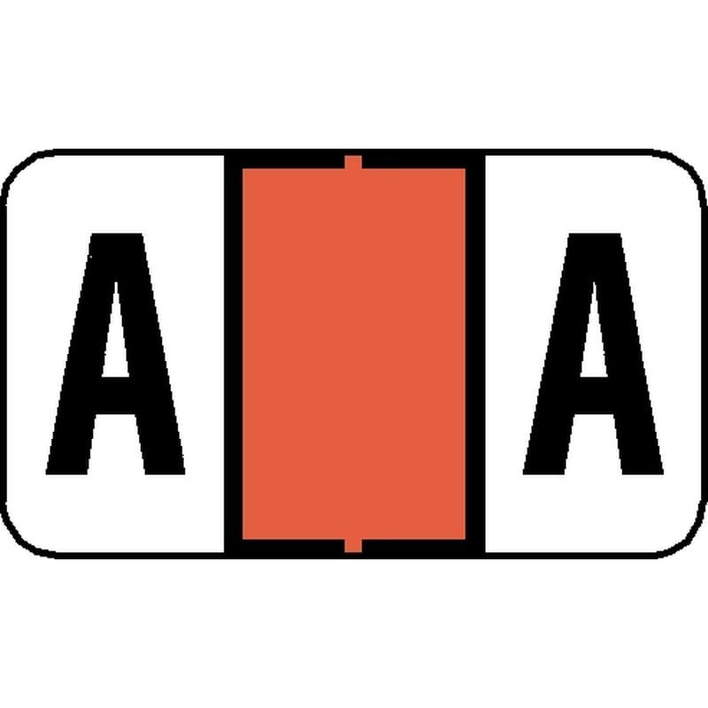 Jeter 7200 Compatible "A" Labels, Laminated Stock, 15/16" X 1-5/8", Individual Letters - Pack of 240