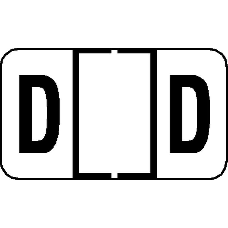 Jeter 7200 Compatible "D" Labels, Laminated Stock, 15/16" X 1-5/8", Individual Letters - Pack of 225 - Image 2