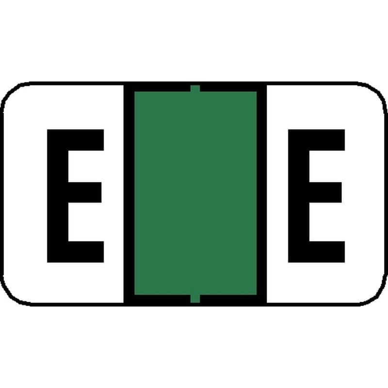 Jeter 7200 Compatible "E" Labels, Laminated Stock, 15/16" X 1-5/8", Individual Letters - Pack of 225 - Image 2