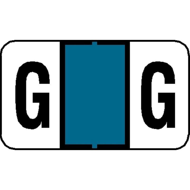 Jeter 7200 Compatible "G" Labels, Laminated Stock, 15/16" X 1-5/8", Individual Letters - Pack of 225 - Image 2