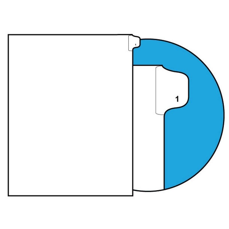 Number 1 Legal Index Divider Sets, Letter Size Side Tab, 1/25th Cut, 25 Tabs per Set (Box of 10 Sets)