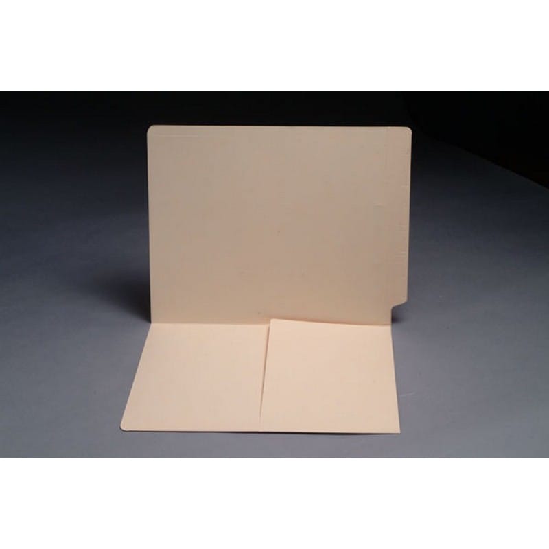 14pt Manila Folders, Full Cut END TAB, Letter Size, 1/2 Pocket Inside Front (Box of 50)