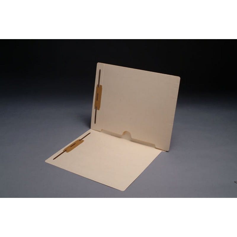 11pt Manila Folders, Full Cut END TAB, Letter Size, Full Open Bottom Back Pocket, Fasteners Pos #1 & #3 (Box of 50)