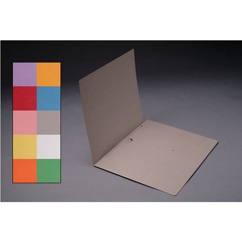 11pt Gray Folders, Full Cut END TAB, Letter Size, Full Back Pocket (Box of 50) - Image 2
