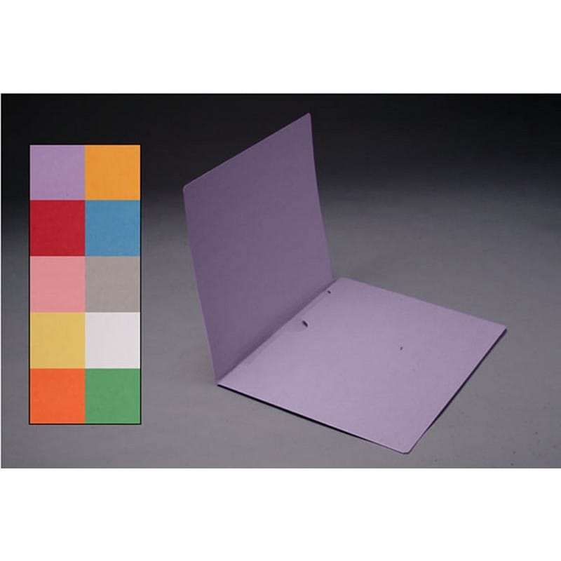 11pt Lavender Folders, Full Cut END TAB, Letter Size, Full Back Pocket (Box of 50) - Image 2