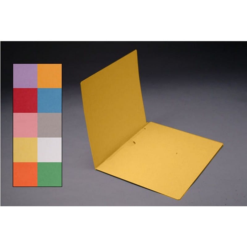 11pt Yellow Folders, Full Cut END TAB, Letter Size, Full Back Pocket (Box of 50)