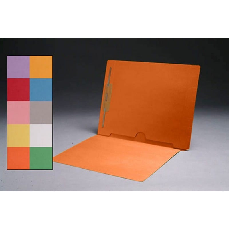 11pt Color Folders, Full Cut END TAB, Letter Size, Full Back Pocket, Fastener Pos #1 (Box of 50) - Image 11