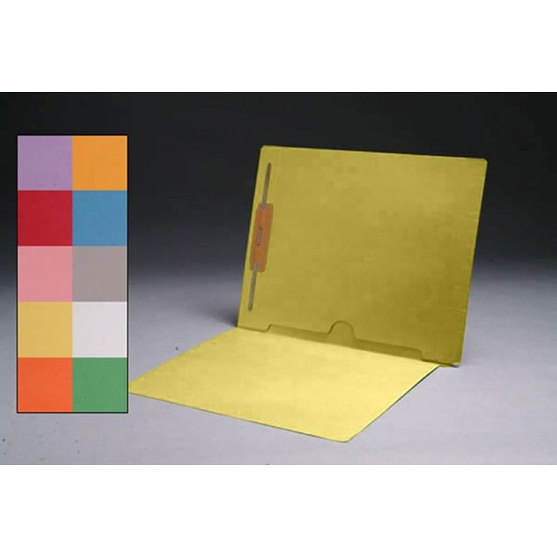 11pt Color Folders, Full Cut END TAB, Letter Size, Full Back Pocket, Fastener Pos #1 (Box of 50) - Image 10