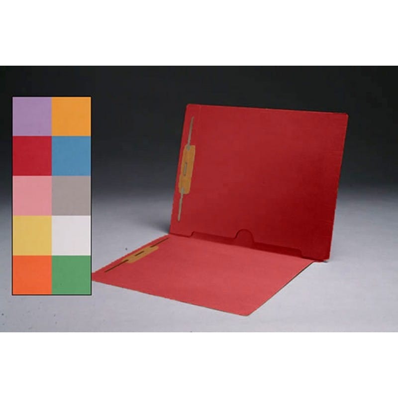11pt Color Folders, Full Cut END TAB, Letter Size, Full Back Pocket, Fasteners Pos #1 & #3 (Box of 50) - Image 8
