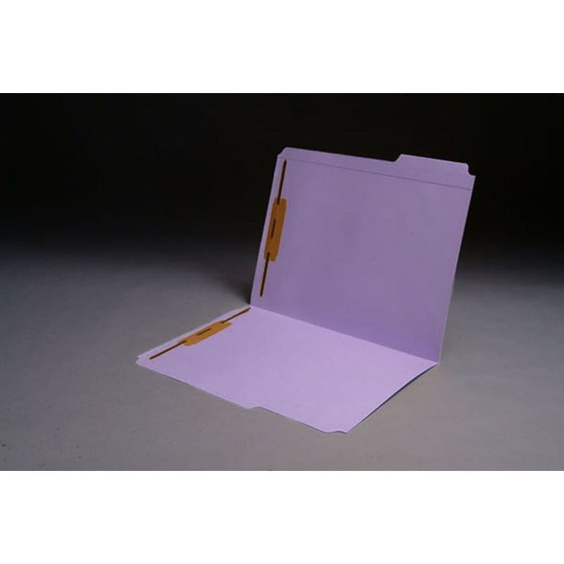11pt Lavender Folders, 1/3 Cut TOP TAB - Assorted, Letter Size, Fastener Pos #1 and #3 (Box of 50) - Image 2