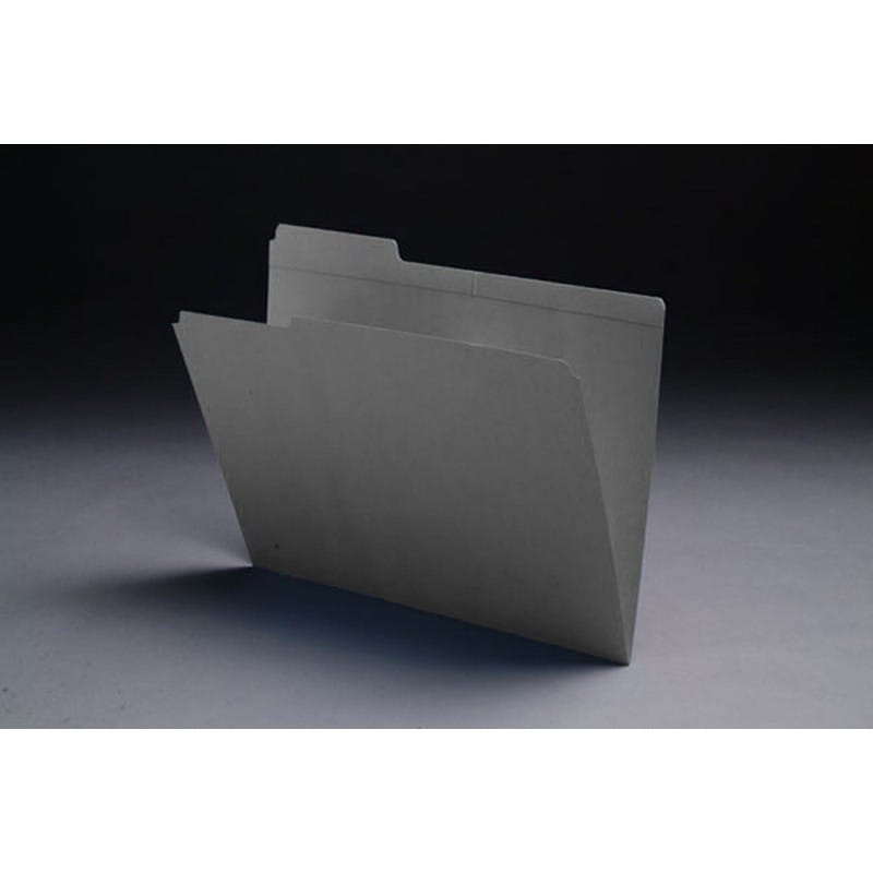 11pt Gray Folders, 1/3 Cut TOP TAB - Assorted, Letter Size (Box of 100) - Image 2