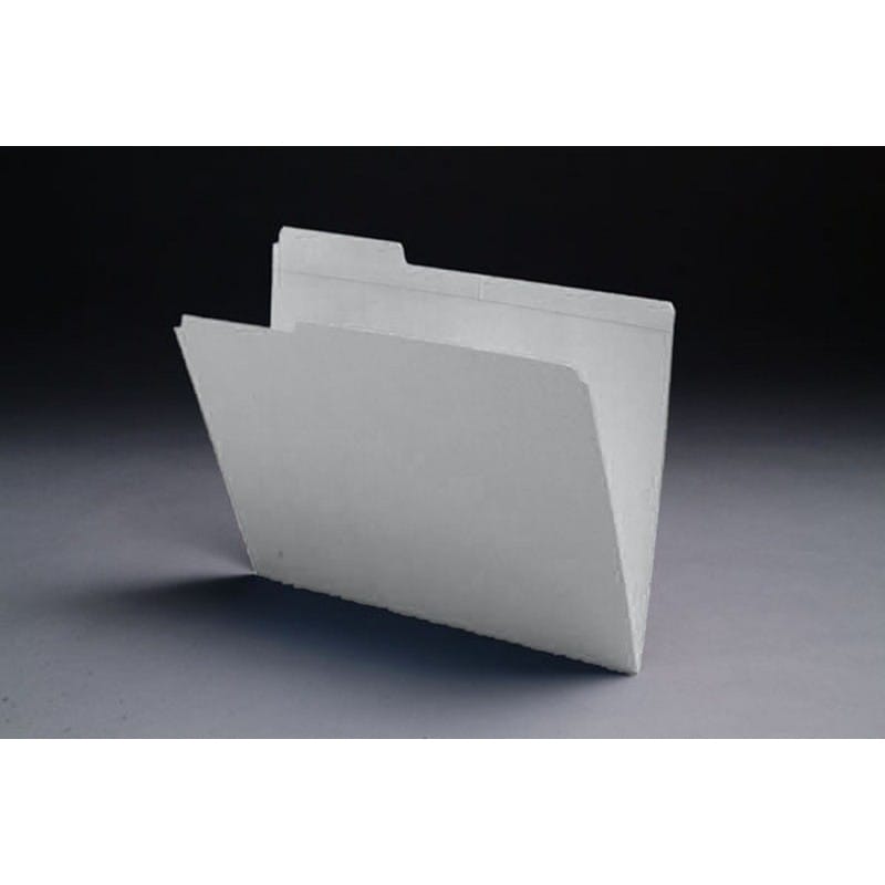 11pt White Folders, 1/3 Cut TOP TAB - Assorted, Letter Size (Box of 100)