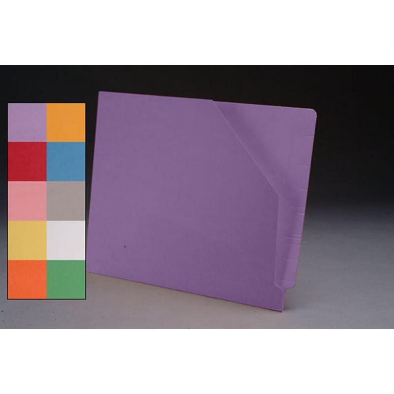 11pt Lavender Pocket, Full Cut END TAB, Letter Size, Slant Cut Front (Box of 100)