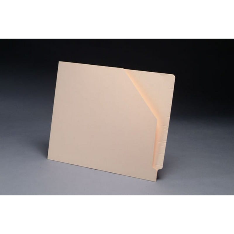 14pt Manila Pocket, Full Cut END TAB, Letter Size, Slant Cut Front (Box of 50)