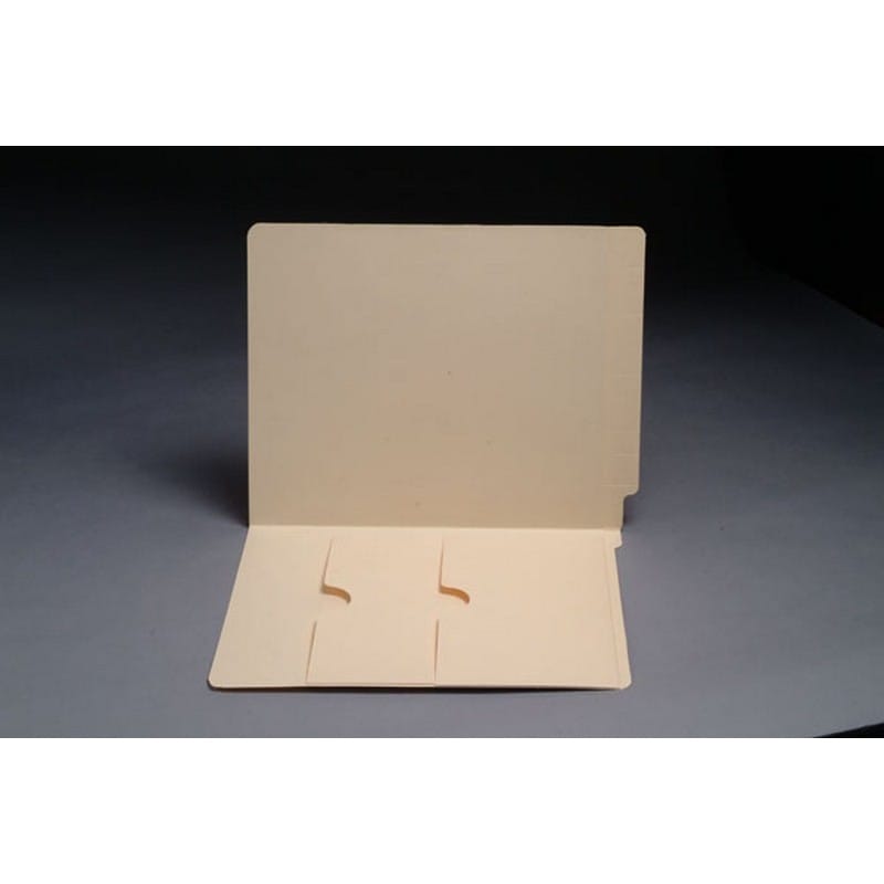 11pt Manila Folders, Full Cut END TAB, Letter Size, Double Pockets Inside Front (Box of 50)