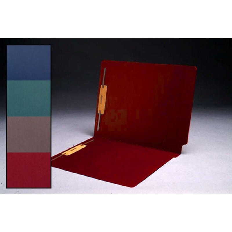 11pt Cheshire Linen Color Folders, Full Cut 2-Ply END TAB, Letter Size, Fastener Pos #1 & #3 (Box of 50) - Image 5