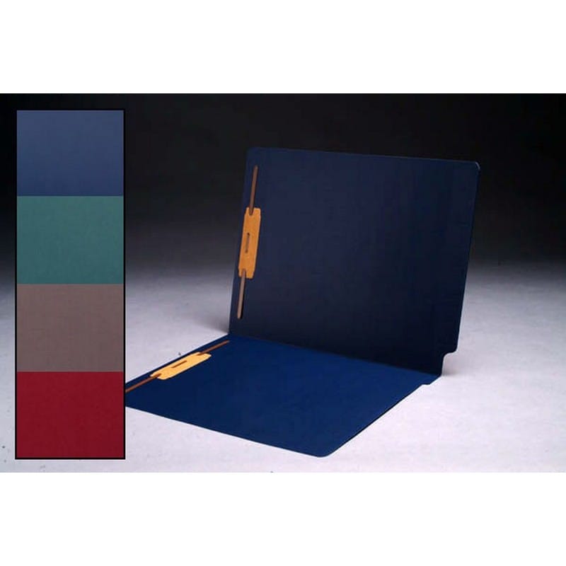 11pt Cheshire Linen Color Folders, Full Cut 2-Ply END TAB, Letter Size, Fastener Pos #1 & #3 (Box of 50)