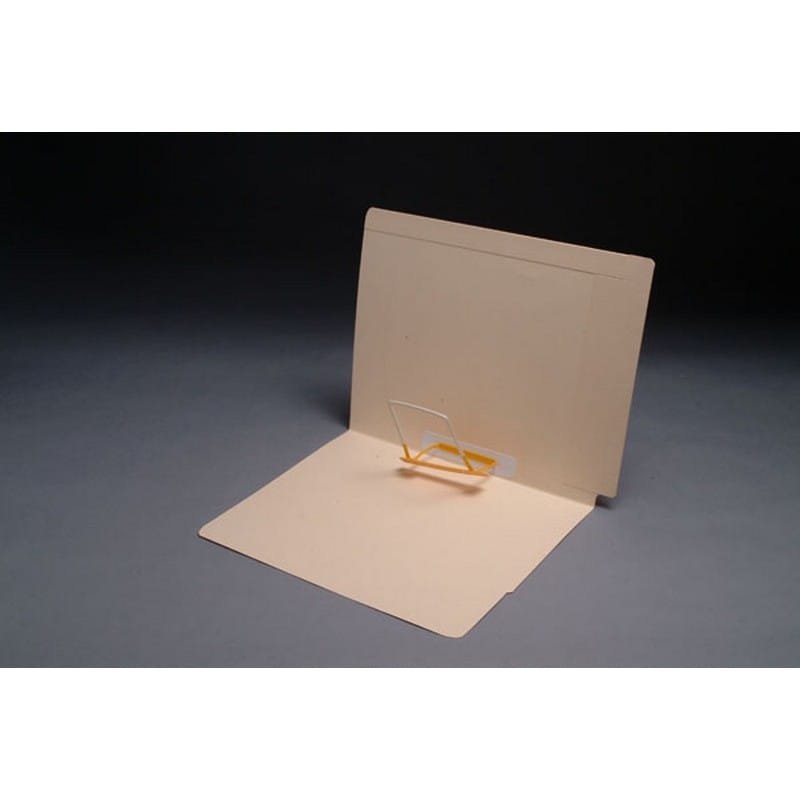14pt Manila Folders, Full Cut 2-Ply End/Top Interlock Tab, Letter Size, Spaceclip Fastener Pos #5 (Box of 50) - Image 2