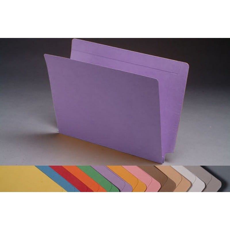 14pt Lavender Folders, Full Cut 2-Ply END TAB, Letter Size, 1-1/2" Expansion (Box of 50) - Image 2