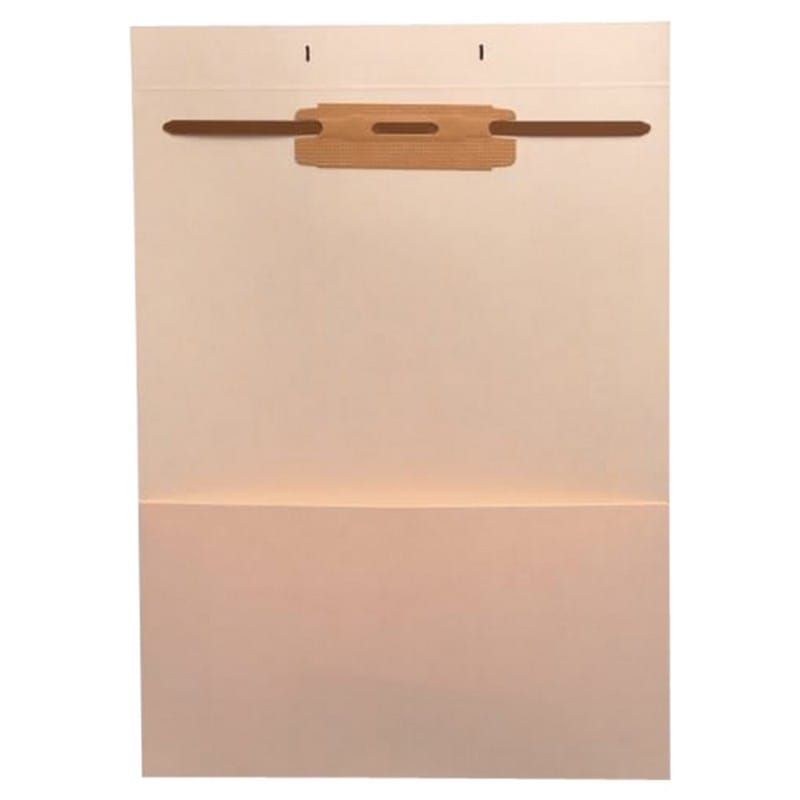 Blank Fileback Divider Sheets with 1/2 Pocket, Top Flap and Divider (Box of 100)