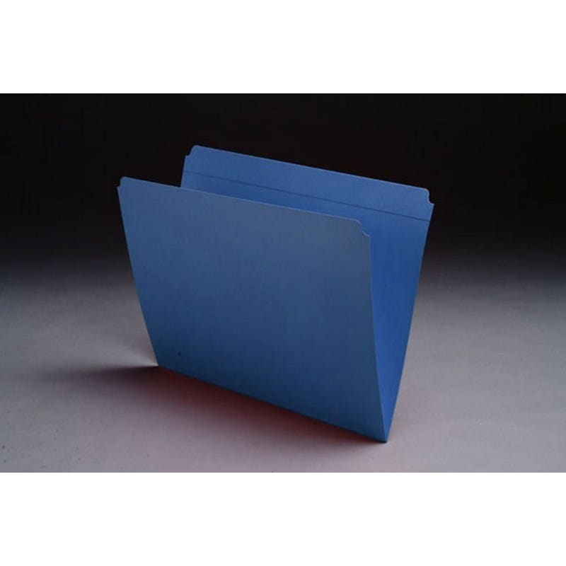 11pt Dark Blue Folders, Full Cut Reinforced TOP TAB, Letter Size (Box of 100) - Image 2