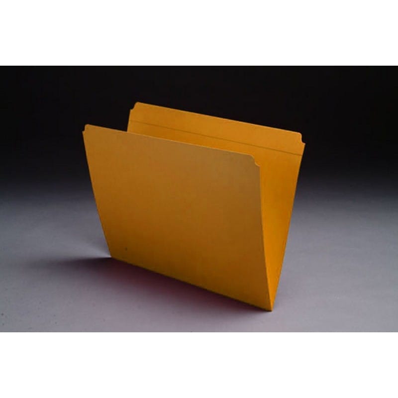 11pt Goldenrod Folders, Full Cut Reinforced TOP TAB, Letter Size (Box of 100)