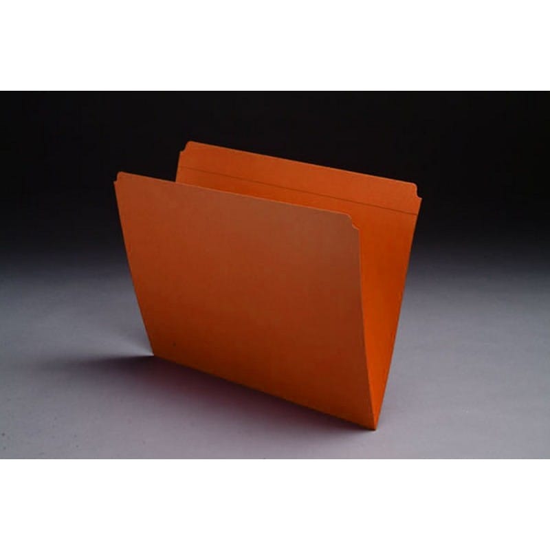 11pt Orange Folders, Full Cut Reinforced TOP TAB, Letter Size (Box of 100) - Image 2