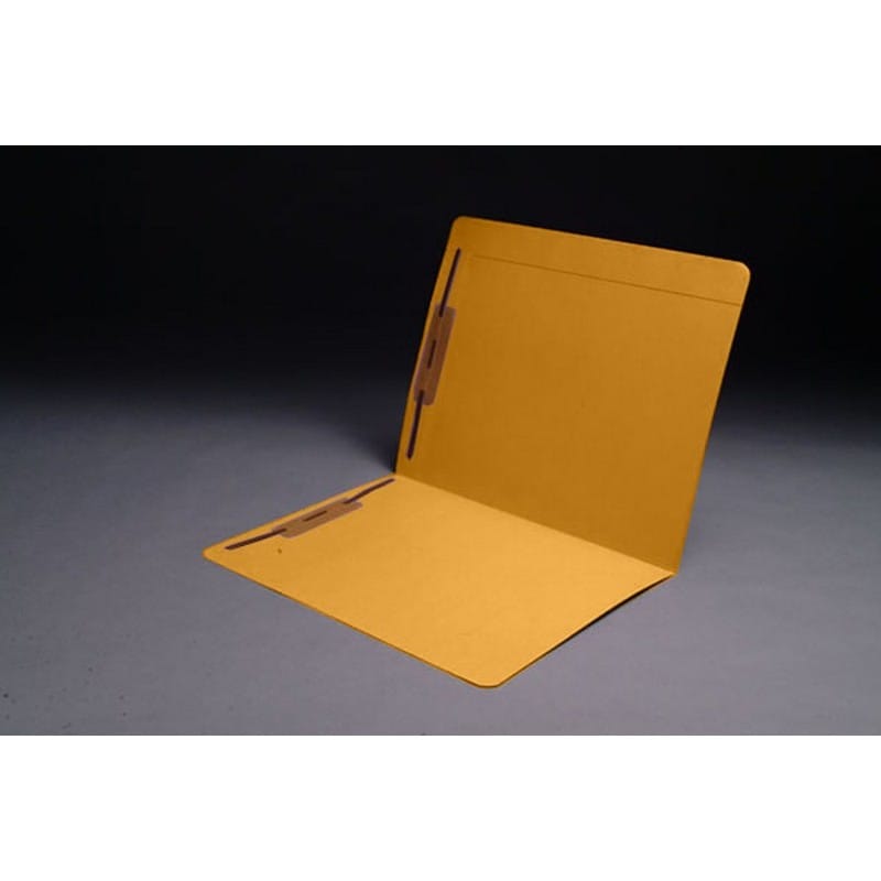 11pt Goldenrod Folders, Full Cut Reinforced TOP TAB, Letter Size, Fastener Pos #1 and #3 (Box of 50) - Image 2