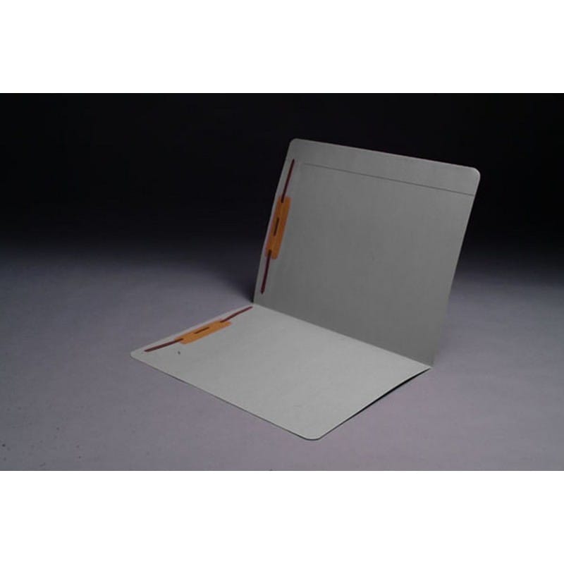 11pt Gray Folders, Full Cut Reinforced TOP TAB, Letter Size, Fastener Pos #1 and #3 (Box of 50) - Image 2