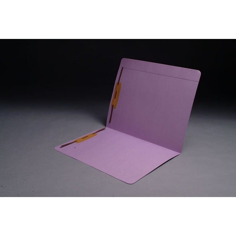 11pt Lavender Folders, Full Cut Reinforced TOP TAB, Letter Size, Fastener Pos #1 and #3 (Box of 50) - Image 2