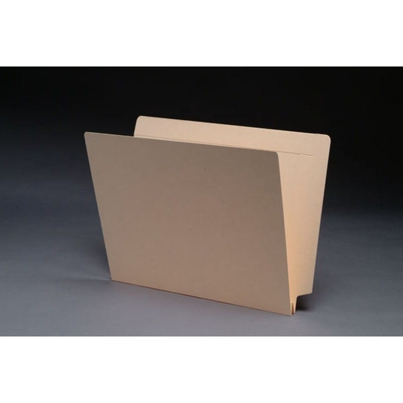 14pt Manila Folders, Full Cut 2-Ply End/Top Interlock Tab, Letter Size, 1-1/2" Expansion (Box of 50) - Image 2