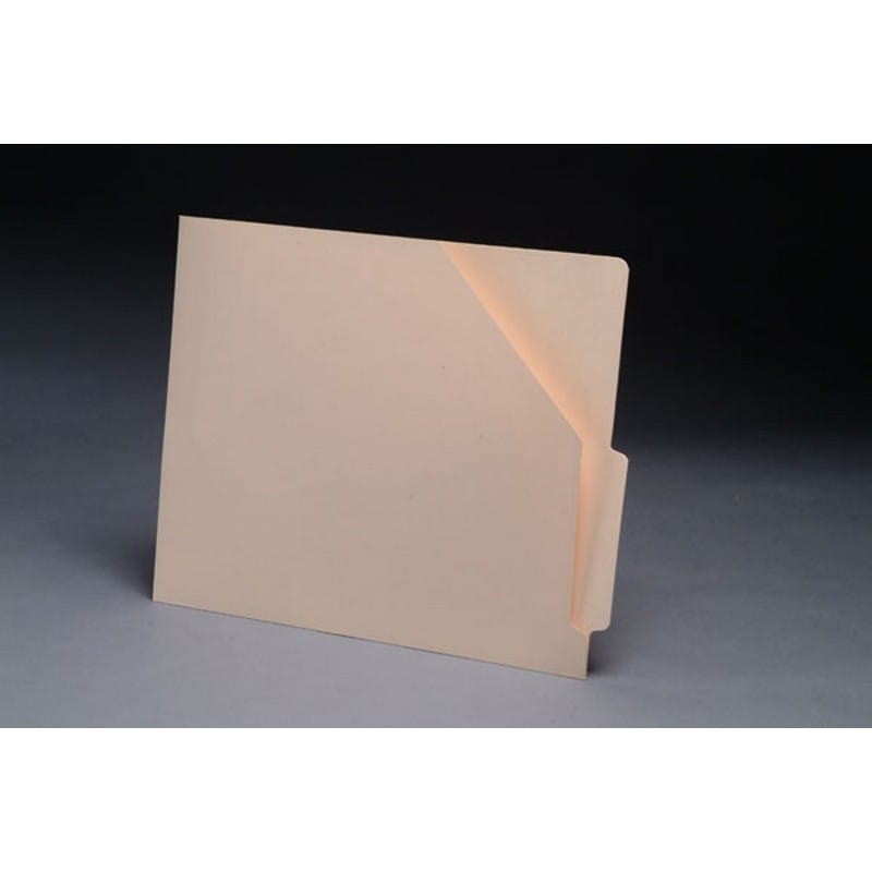 11 pt Manila Pocket, 4" END TAB, Letter Size, Slant Cut Front (Box of 100)