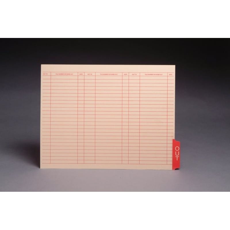 Manila Outguides, Bottom Position Tab, Letter Size (Box of 100)