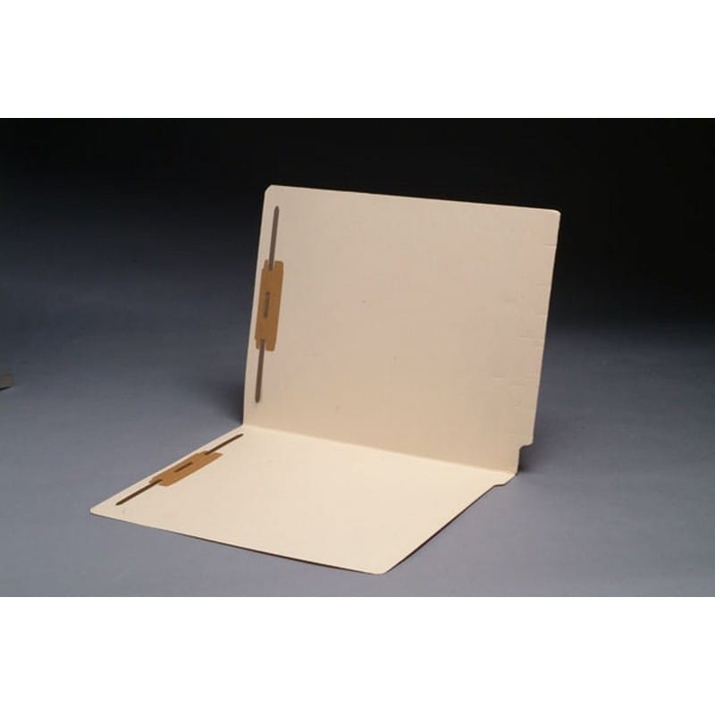 14pt Manila Folders, Full Cut 2-Ply END TAB, Letter Size, Fastener Pos #1 & #3, Reinforced Spine (Box of 50) - Image 2