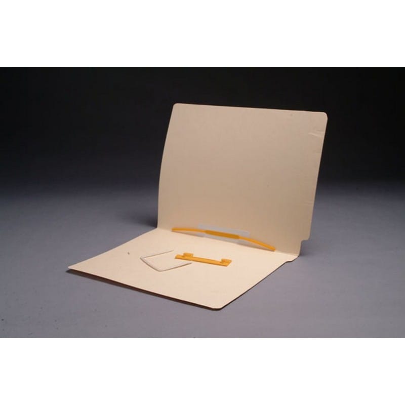 14pt Manila Folders, Full Cut 2-Ply END TAB, Letter Size, Spaceclip Fastener Pos #5 (Box of 50) - Image 2