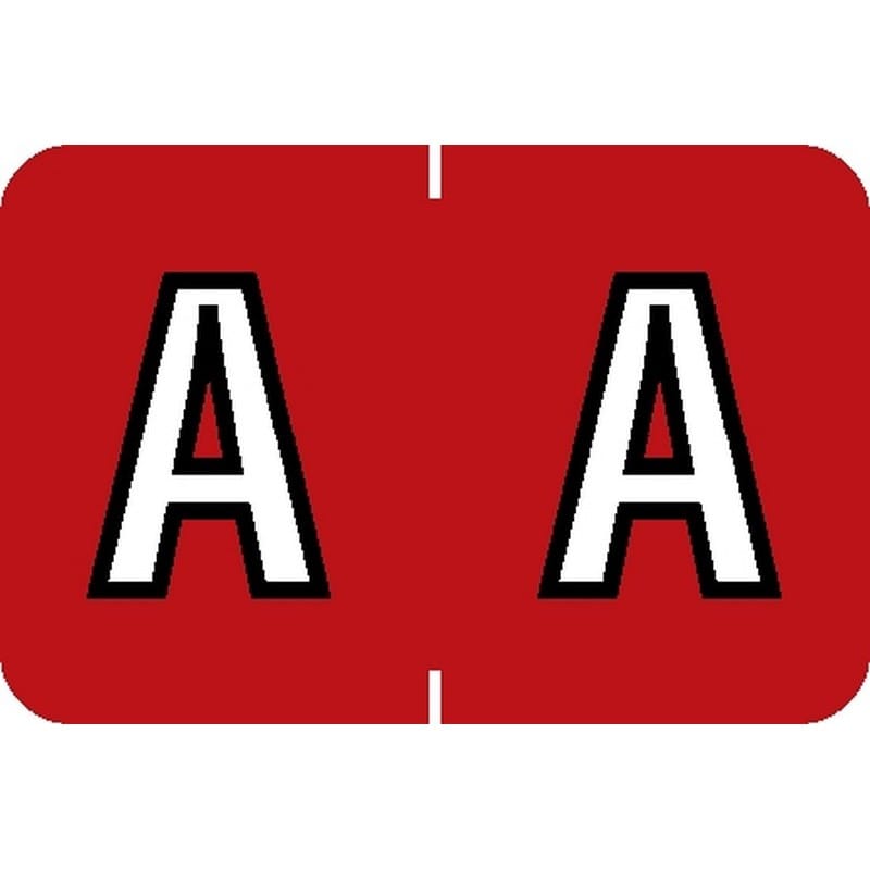 Barkley ABKM Compatible "A" Labels, Laminated Stock, 1" X 1-1/2" Individual Letters - Pack of 225