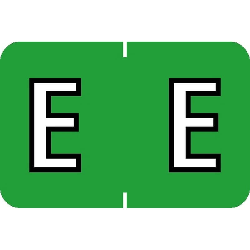 Barkley ABKM Compatible "E" Labels, Laminated Stock, 1" X 1-1/2" Individual Letters - Pack of 225 - Image 2