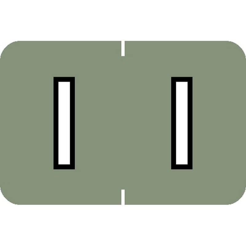 Barkley ABKM Compatible "I" Labels, Laminated Stock, 1" X 1-1/2" Individual Letters - Pack of 225