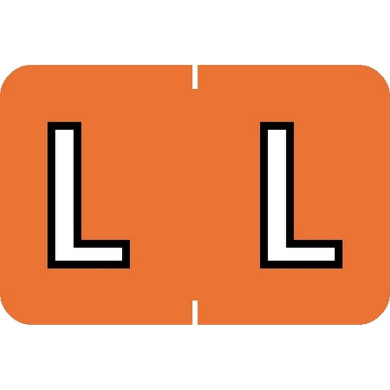Barkley ABKM Compatible "L" Labels, Laminated Stock, 1" X 1-1/2" Individual Letters - Pack of 225 - Image 2