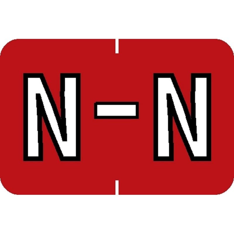 Barkley ABKM Compatible "N" Labels, Laminated Stock, 1" X 1-1/2" Individual Letters - Pack of 225 - Image 2