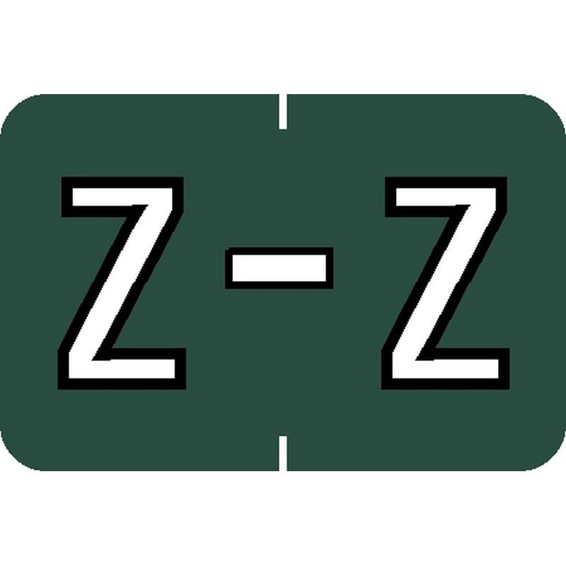 Barkley ABKM Compatible "Z" Labels, Laminated Stock, 1" X 1-1/2" Individual Letters - Pack of 225 - Image 2