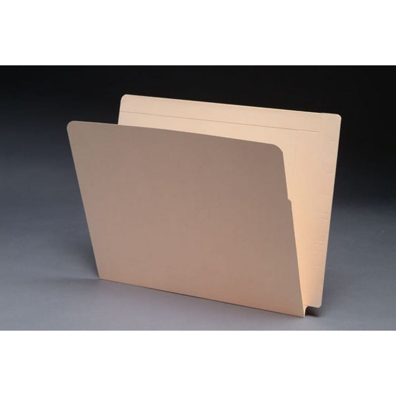 11pt Manila Folders, Full Cut 2-Ply End/Top Interlock Tab, Letter Size, Drop Front (Box of 50) - Image 2
