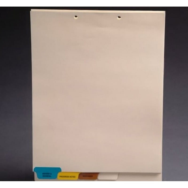 Stock Chart Divider Sets, Medical, END TABs, 1/4th Cut (100 Sets of 4 Tabs)