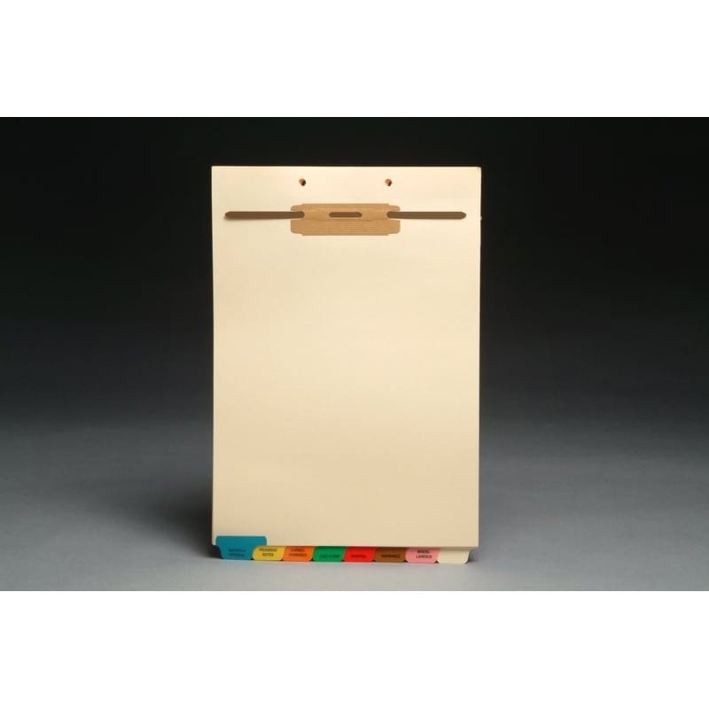 Stock Fileback Divider Sets, Medical, END TABs - Top Fastener (20 Sets of 8 Tabs)
