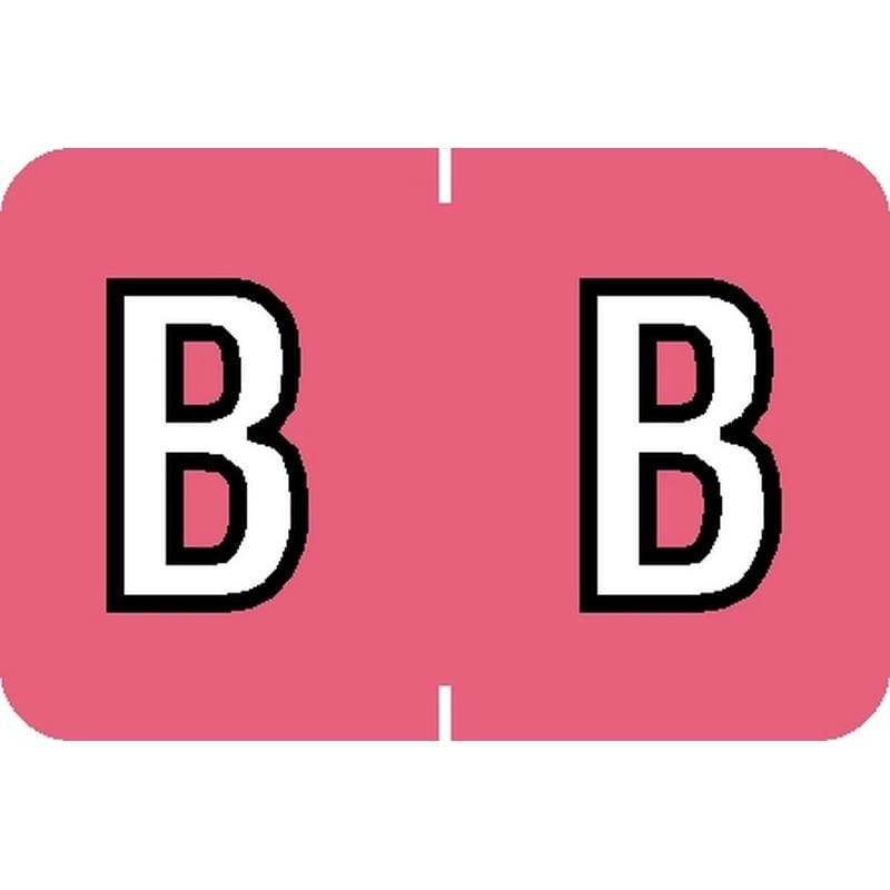 Barkley ABKM Compatible "B" Labels, Laminated Stock, 1" X 1-1/2" Individual Letters - Roll of 500 - Image 2