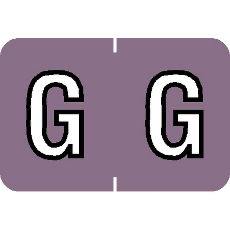Barkley ABKM Compatible "G" Labels, Laminated Stock, 1" X 1-1/2" Individual Letters - Roll of 500 - Image 2