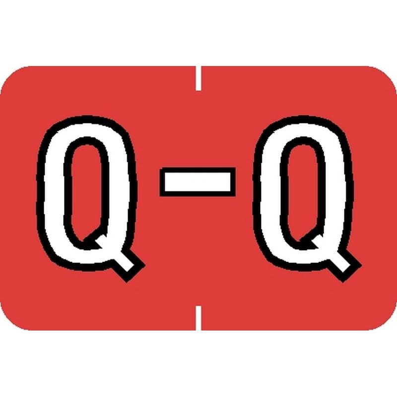 Barkley ABKM Compatible "Q" Labels, Laminated Stock, 1" X 1-1/2" Individual Letters - Roll of 500 - Image 2